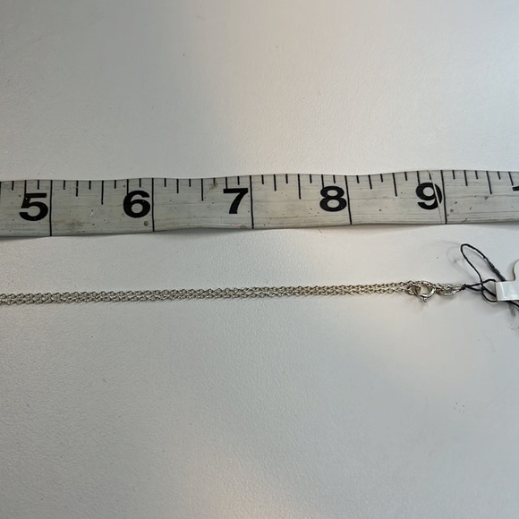 Studio Silver Sterling Silver Chain Necklace w/ Wavy Circle Pendant, NWT!! - Picture 4 of 4